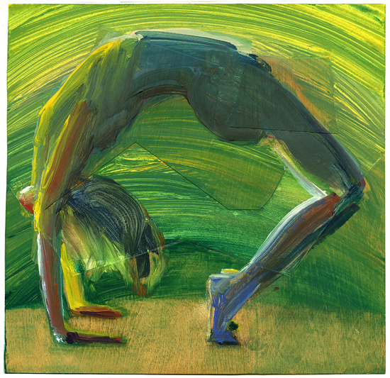 Painting by Dana Smith titled Quick Backbend